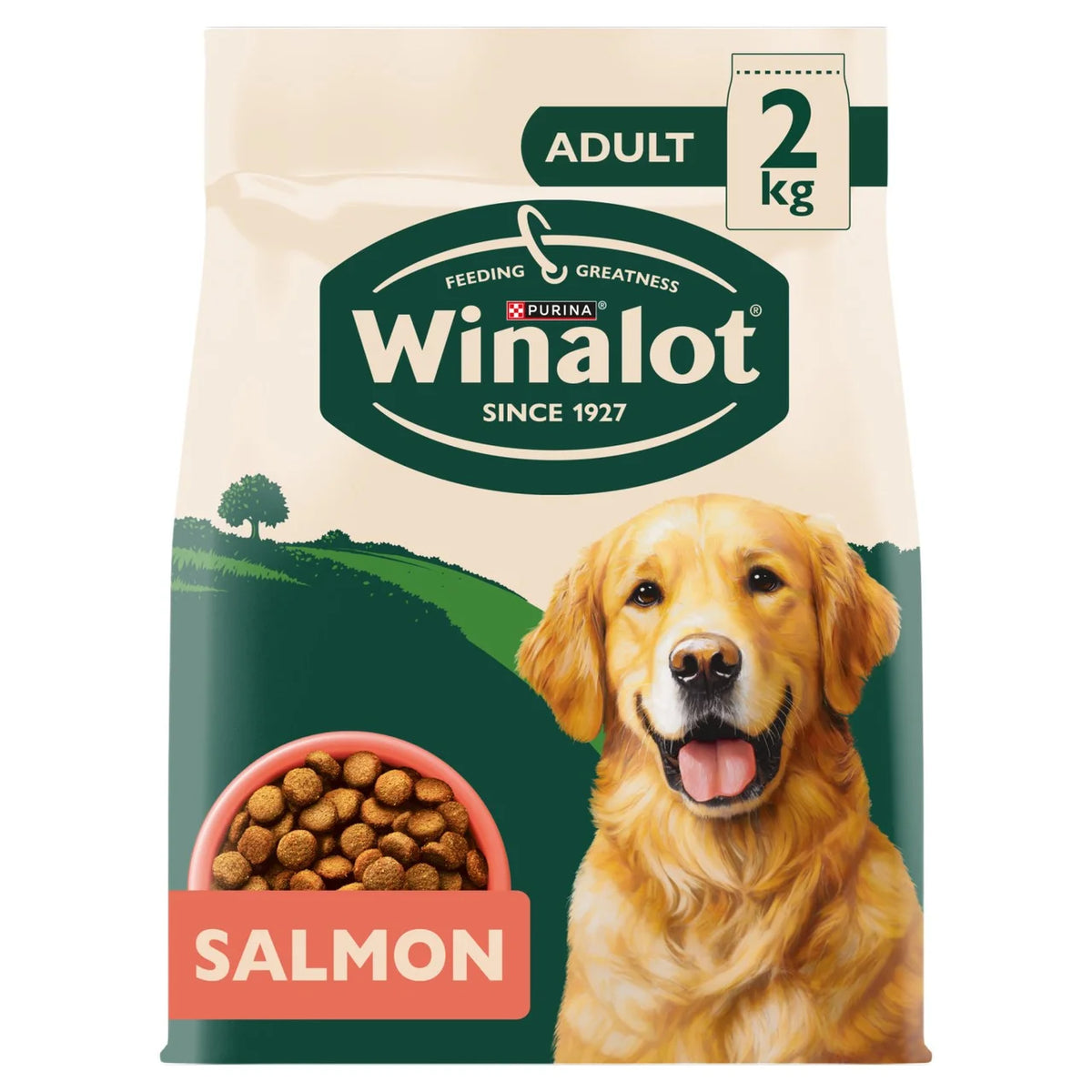 Winalot Adult Salmon Dry Dog Food 2kg
