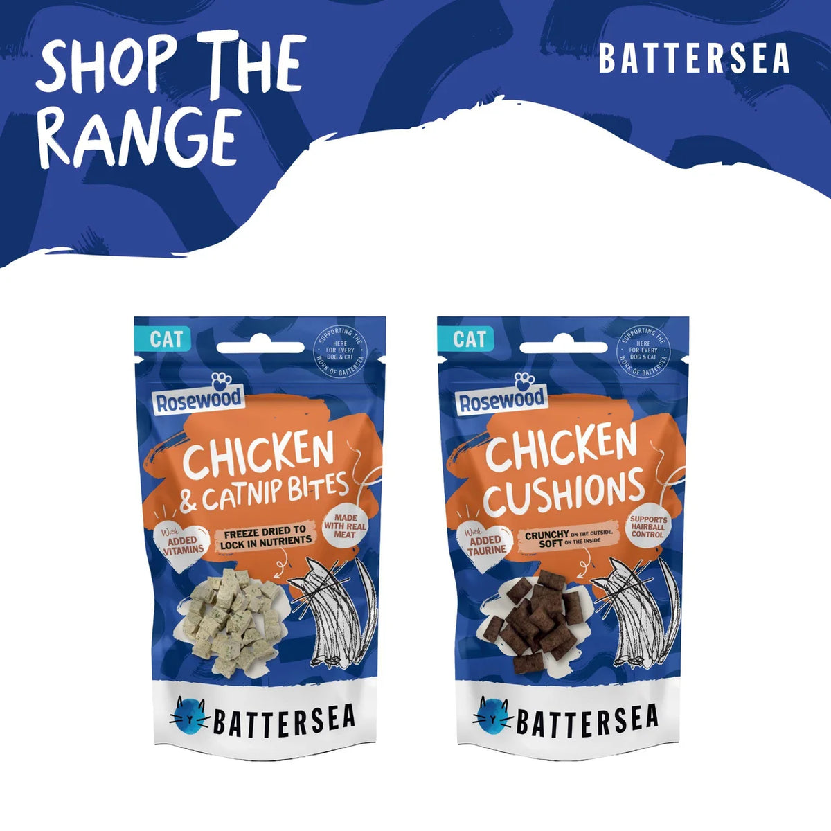 Battersea Chicken & Catnip Freeze Dried Bites 15g