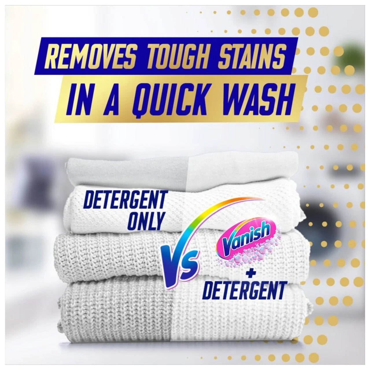 Vanish Oxi Action Fabric Stain Remover Powder Whites 470g