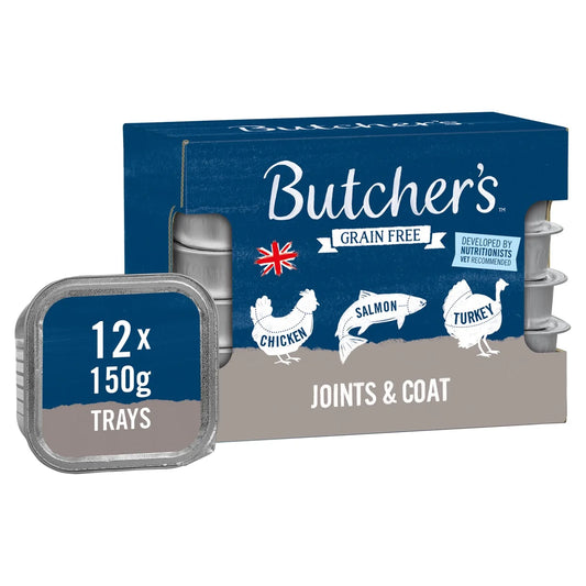 Butcher's Joints & Coat Wet Dog Food Trays 24x150g