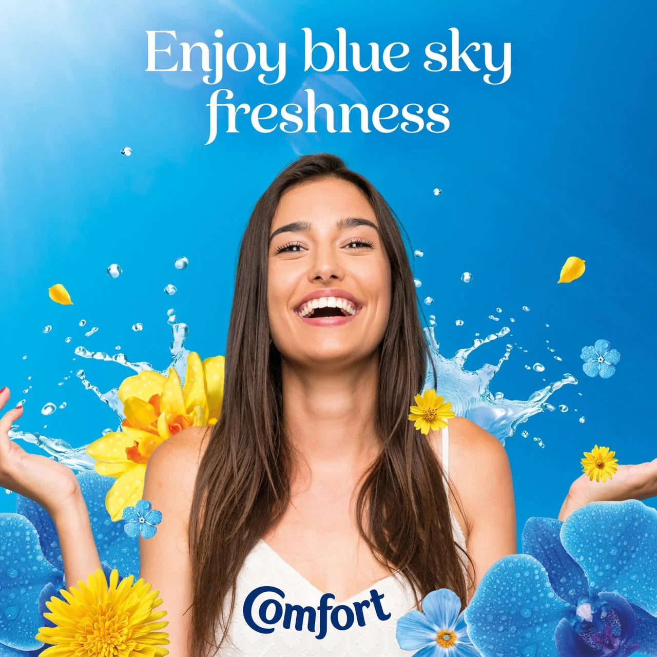 Comfort Fresh Fabric Conditioner Blue Skies 160 Washes 4800ml