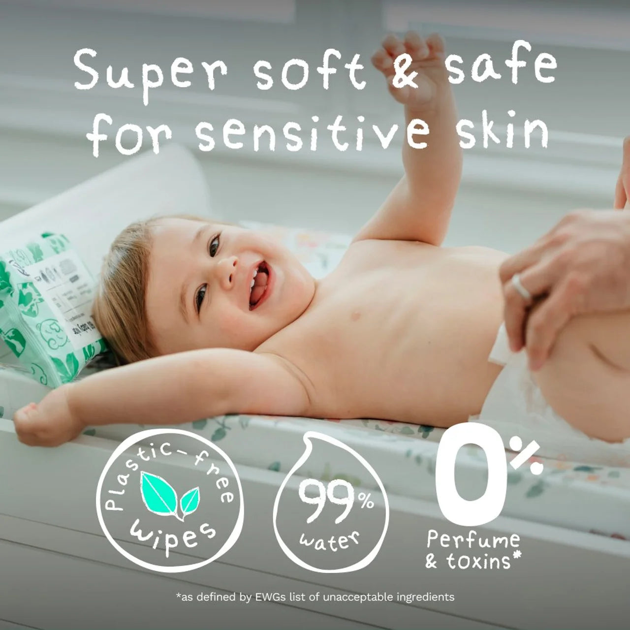 Huggies Pure Extra Care Sensitive Baby Wipes Single Pack 48 per pack