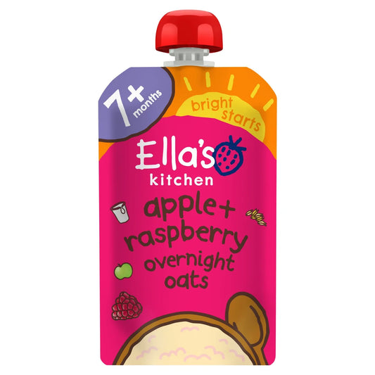 Ella's Kitchen Organic Apple & Raspberry Overnight Oats 7+ Months 100g