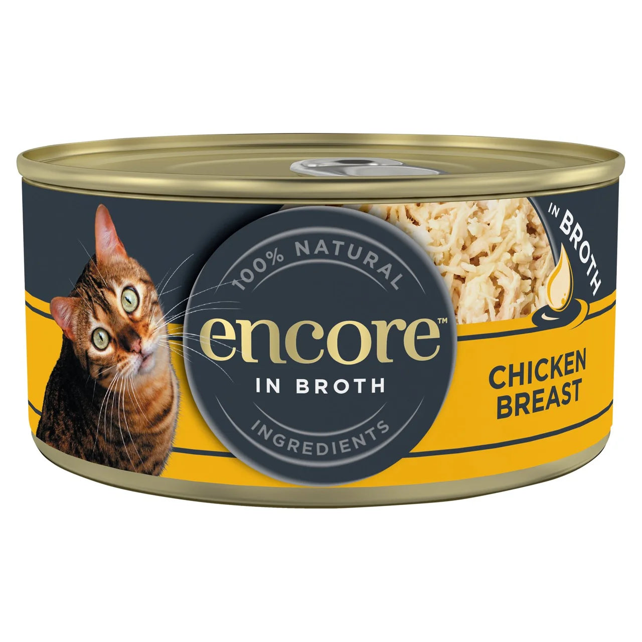 Encore Natural Wet Cat Food Tin Chicken Breast in Broth 70g