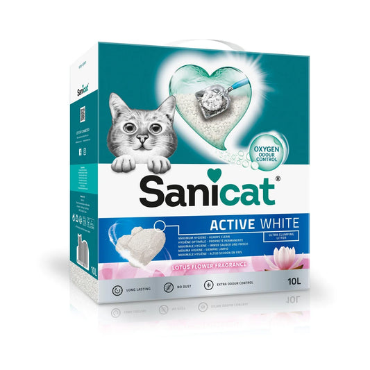 Sanicat Active White Lotus Flower Cat Litter 10L