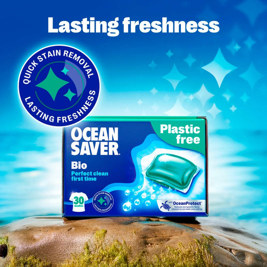 OceanSaver Plastic Free 30 Bio Washing Capsules