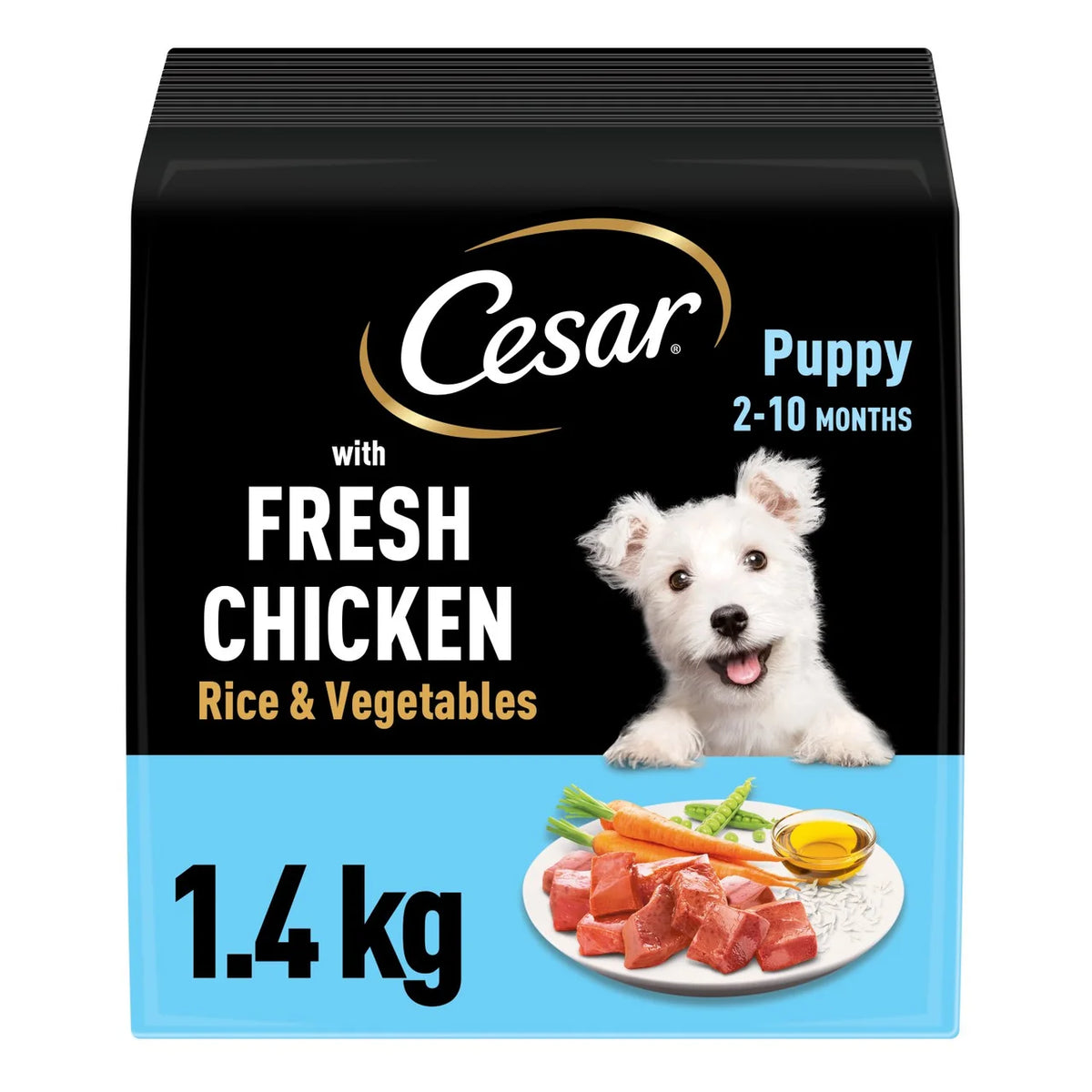 Cesar Complete Dry Puppy Food with Chicken, Rice and Vegetables 1.4kg