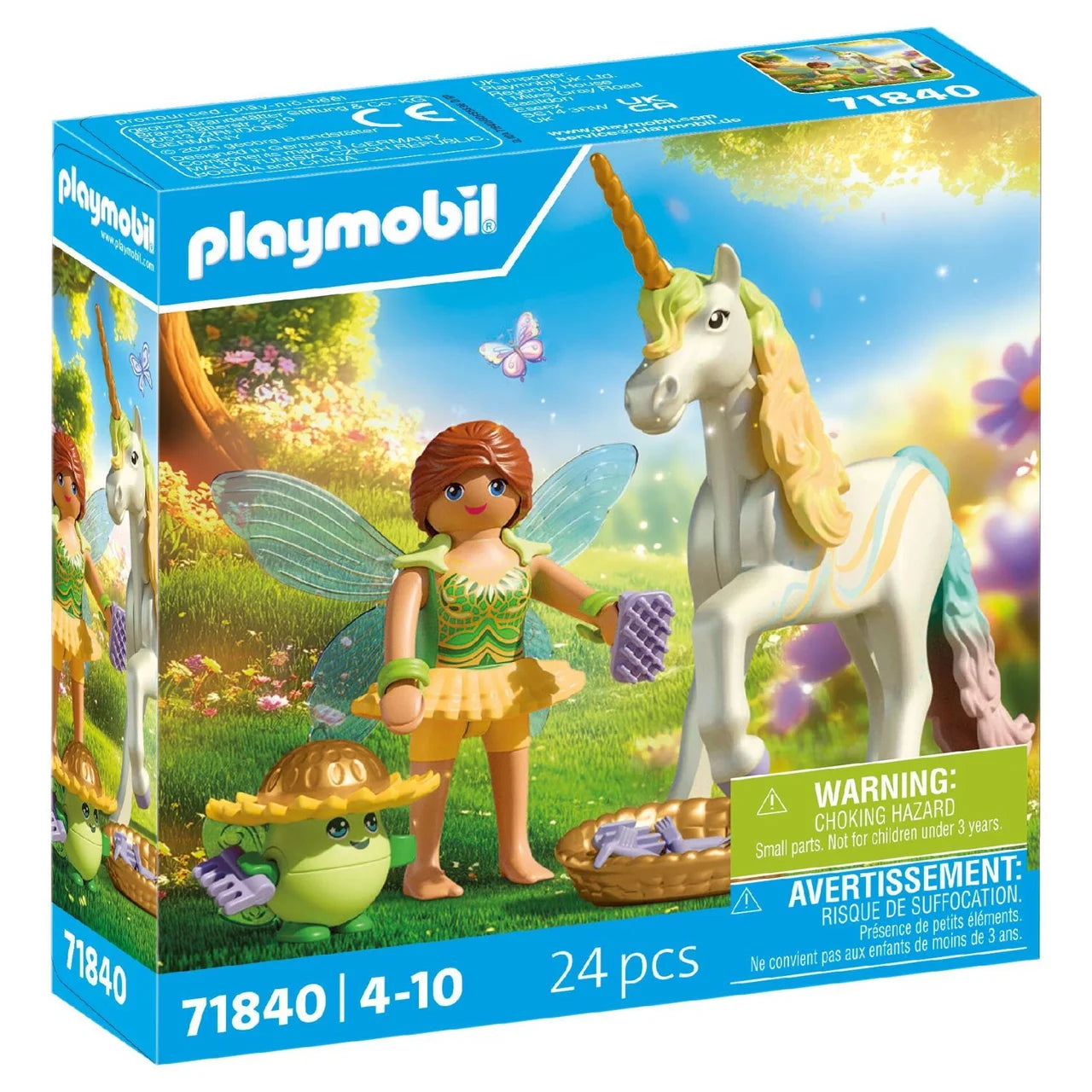 Playmobil 71840 Magical Unicorns Rainbow Flower With Collectible Unicorn
