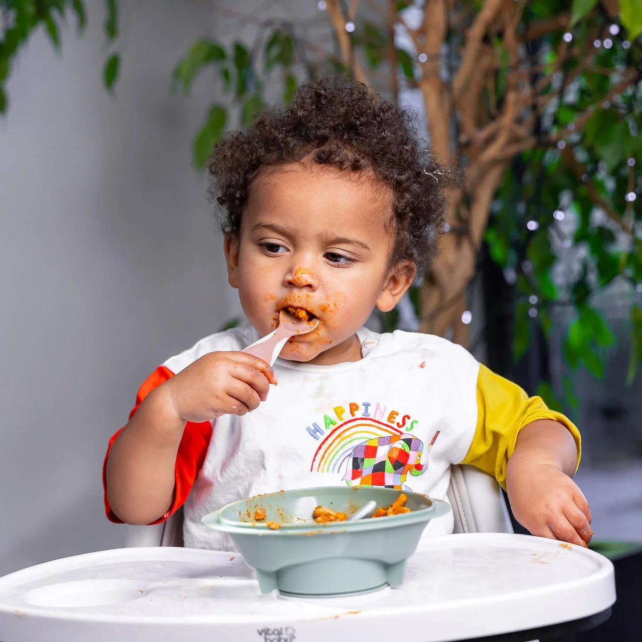 Vital Baby Nourish Power Suction Bowl - natural berry