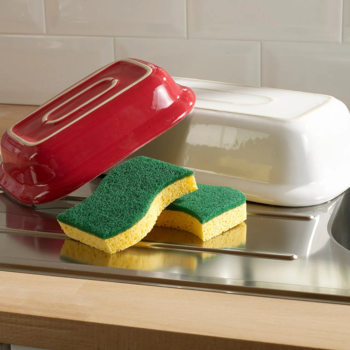 Spontex Heavy Duty Sponge Scourers Super Absorbent 2 per pack