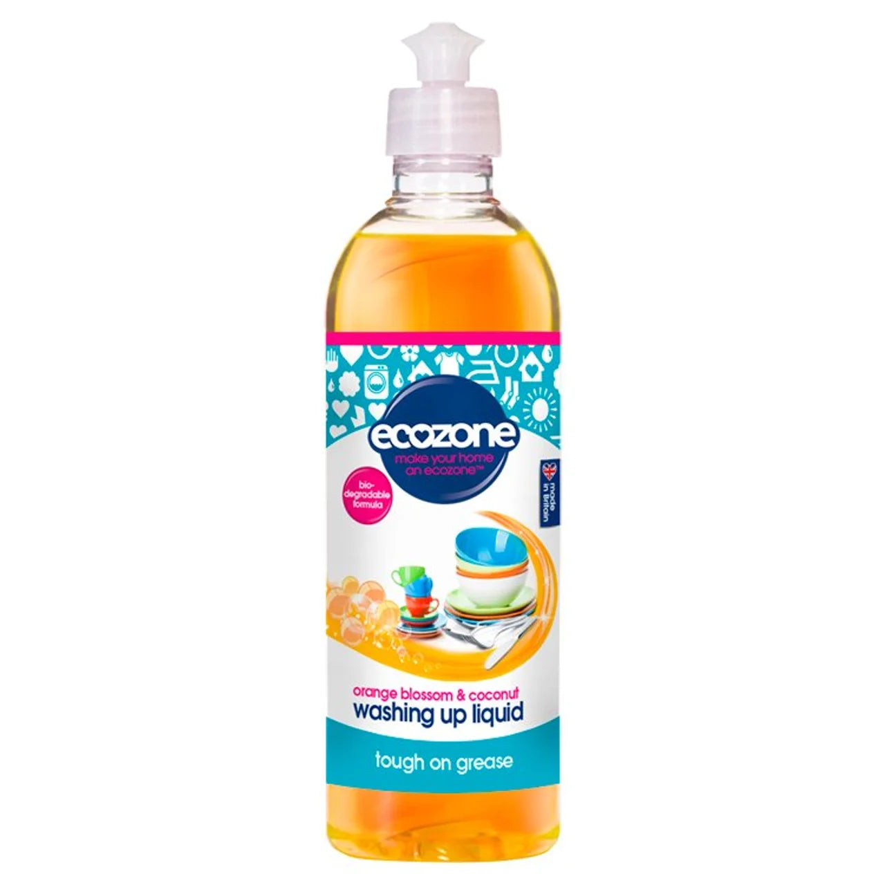 Ecozone Concentrated Washing Up Liquid Orange Blossom & Coconut 500ml