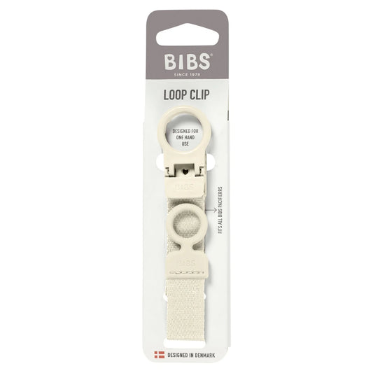 BIBS Pacifier Clip Loop Ivory