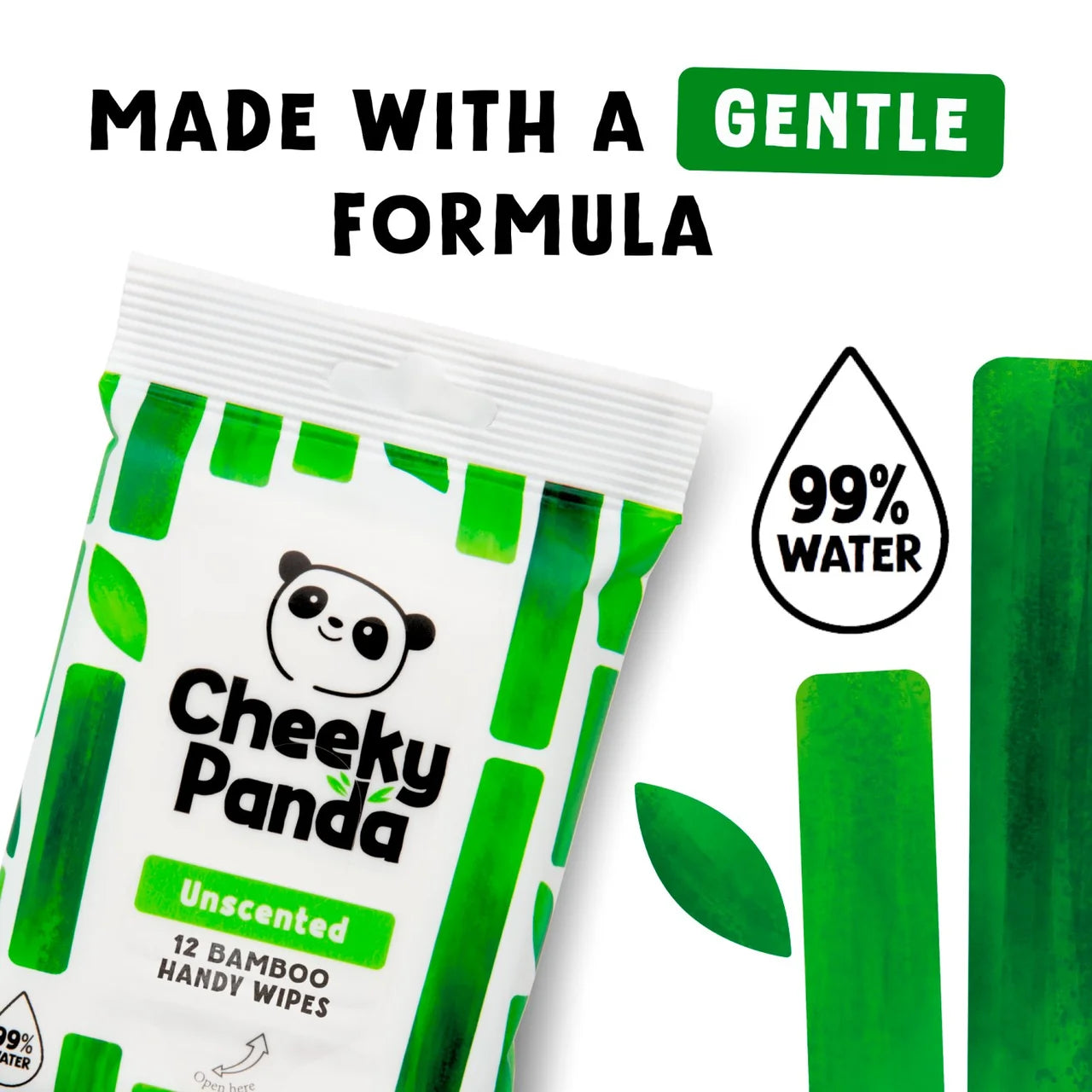 Cheeky Panda Bamboo Handy Wipes 12 per pack