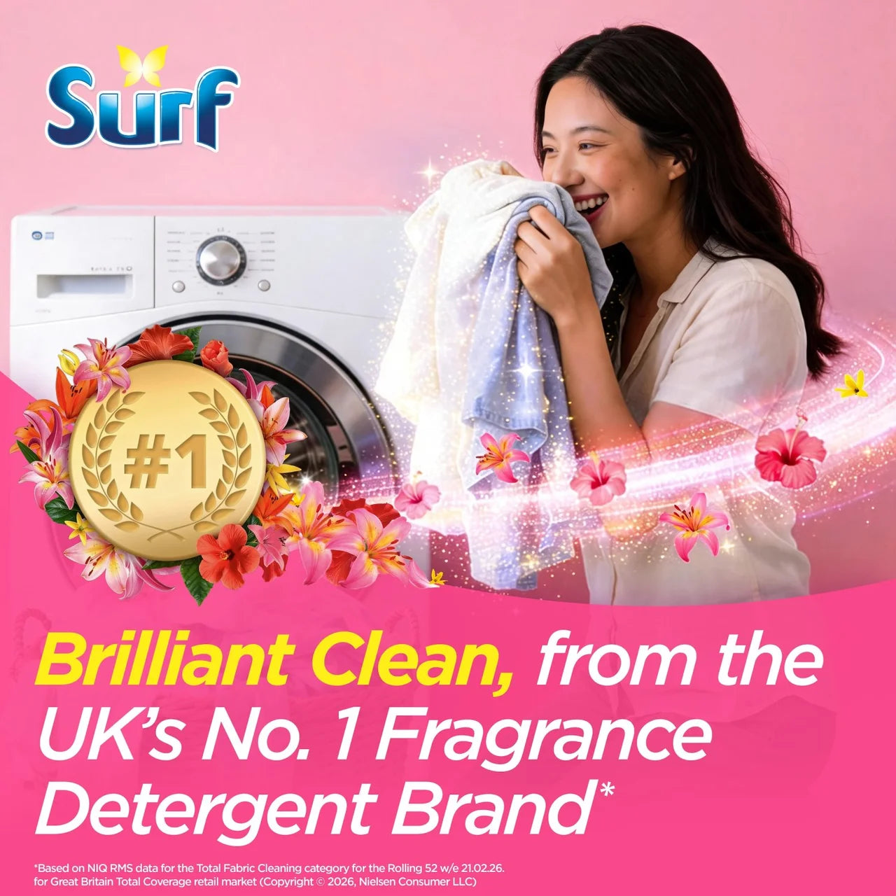 Surf Washing Powder Tropical Lily 75 Washes 4kg
