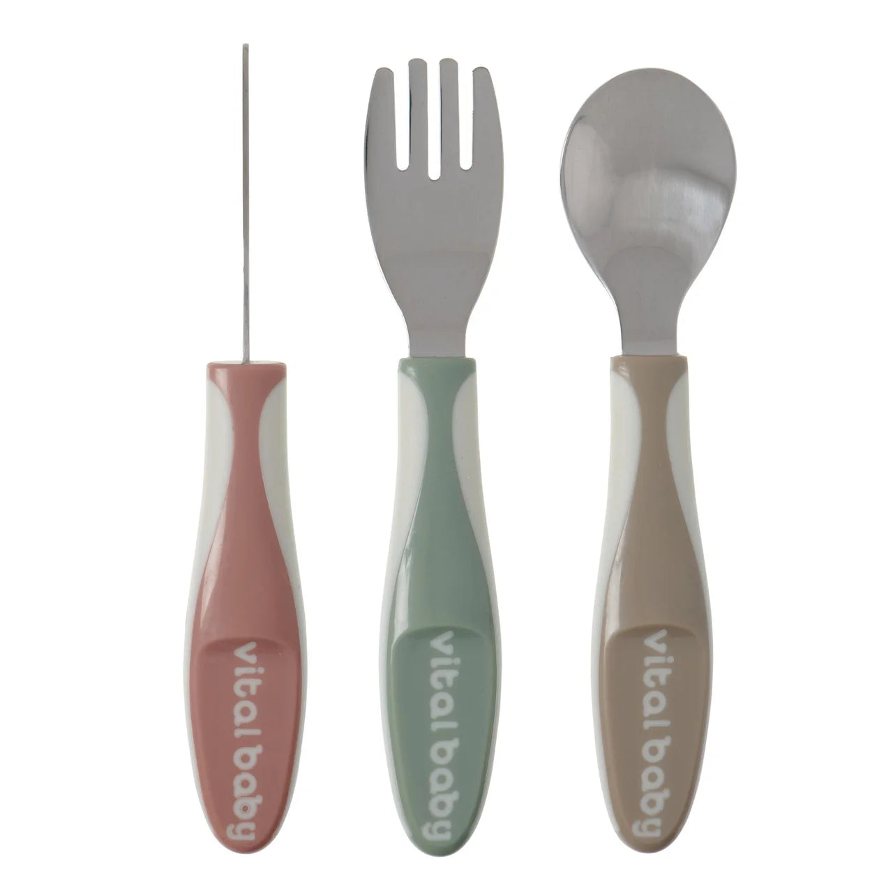 Vital Baby Nourish Big Kid Cutlery 3pk - natural 3 per pack