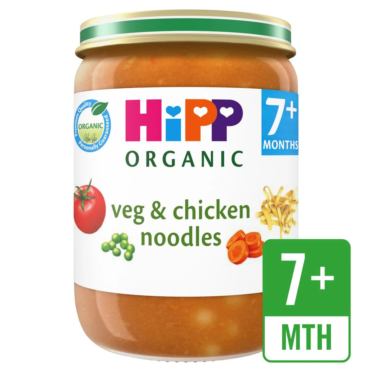 HiPP Organic Veg & Chicken Noodles Baby Food Jar 7+ Months 190g