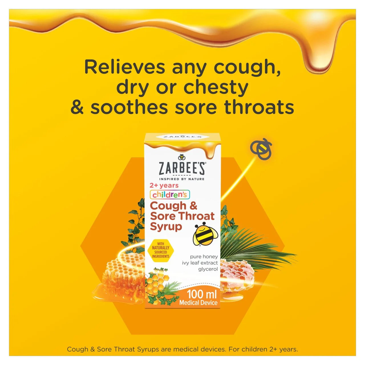 Zarbee's Children's Cough & Sore Throat Syrup 100ml