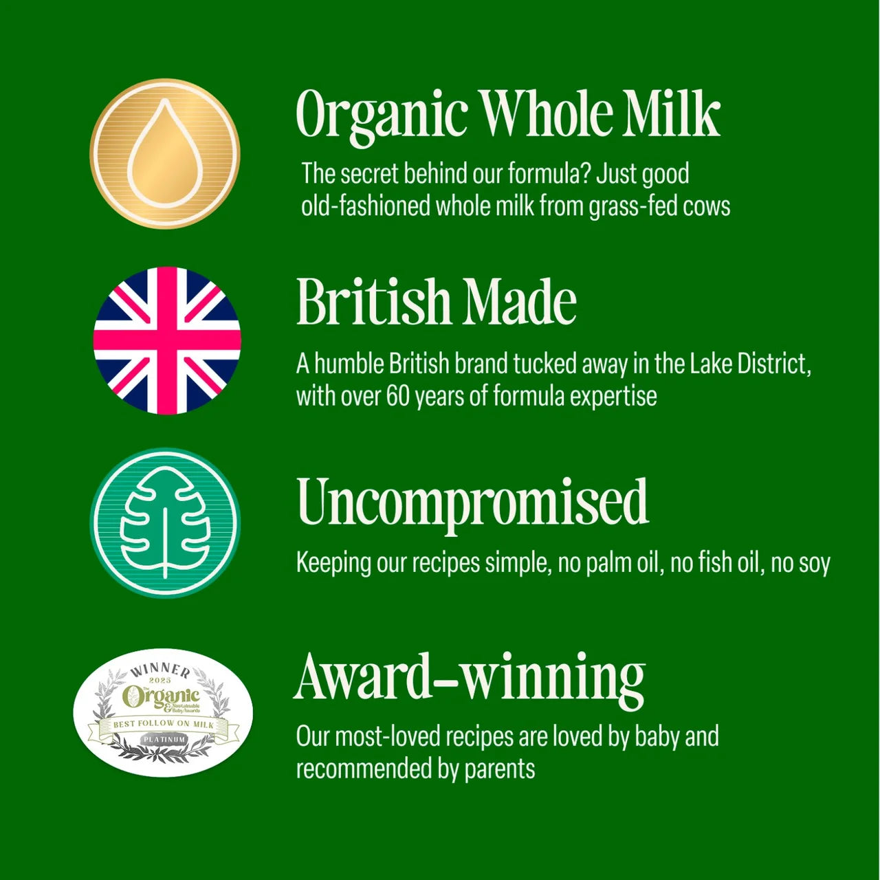 Kendamil Organic 2 Follow-on Milk Powder, 6-12 mths 800g