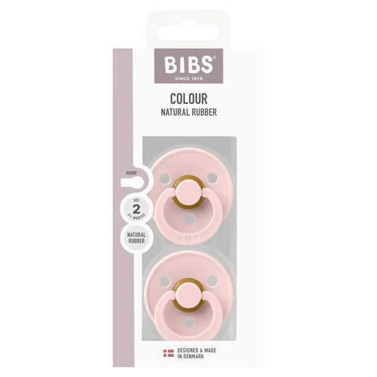 BIBS 0-6m Natural Rubber Latex Soother Blossom 2 per pack