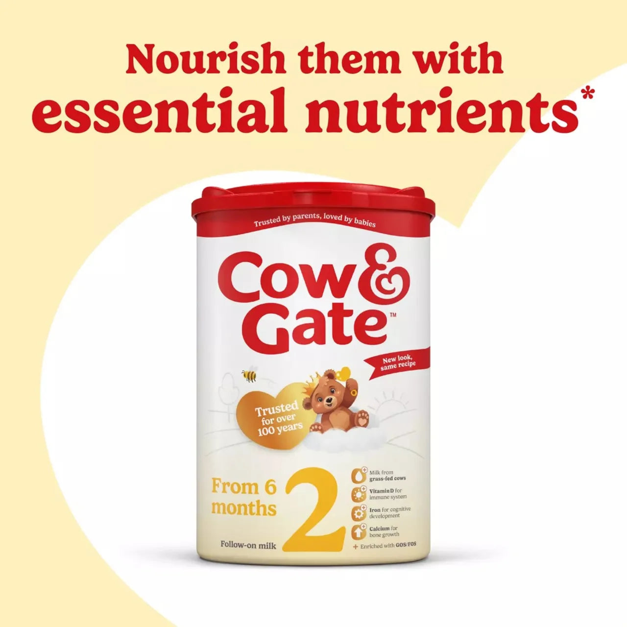 Cow & Gate 2 Follow On Baby Milk Formula Powder 6-12 Months , 800g