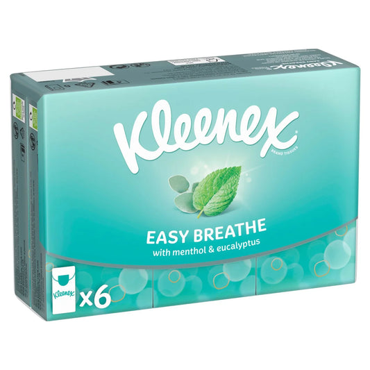 Kleenex Easy Breathe Tissues Pocket Pack 6 x 9 per pack