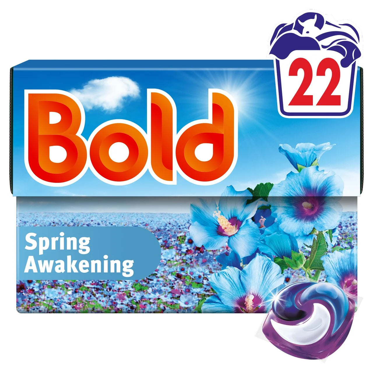 Bold 3in1 Pods Washing Capsules Spring Awakening 22 Washes