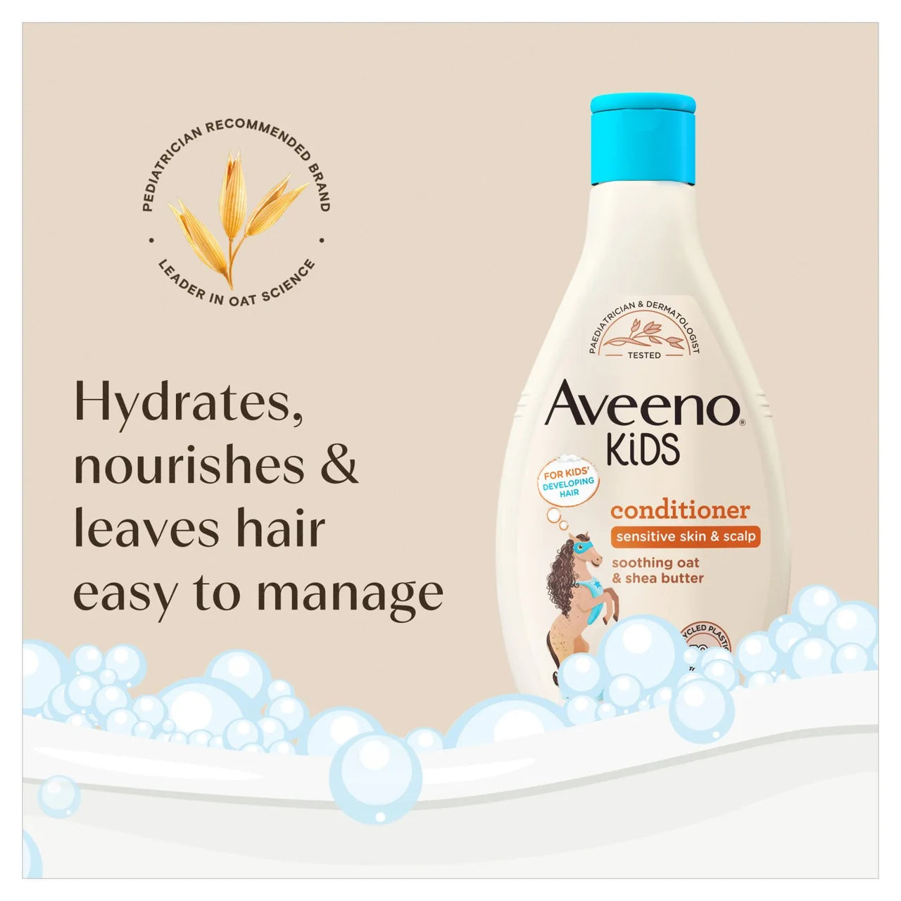 Aveeno Kids Conditioner with Soothing Oat & Shea Butter for Sensitive Skin 250ml