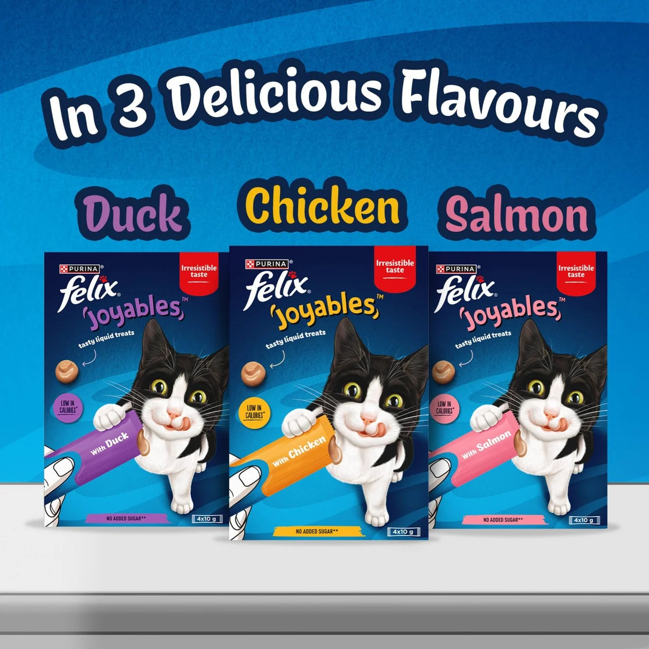 FELIX Joyables Duck Liquid Cat Treat 4 x 10g