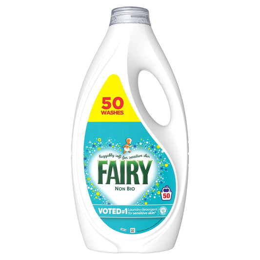 Fairy Non Bio Washing Liquid for Sensitive Skin 50 Washes 1.55L