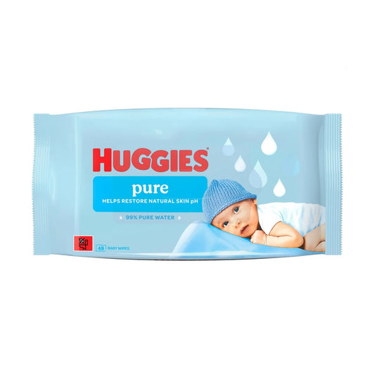 Huggies Pure PF Baby Wipes Single Pack 48 per pack