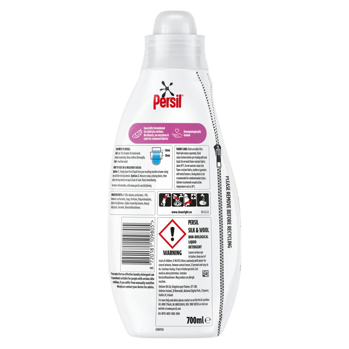 Persil Silk & Wool Washing Liquid 14 Washes 700ml