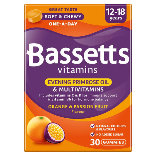 Bassetts Orange & Passion Fruit Multivitamins 12-18yrs 30 per pack