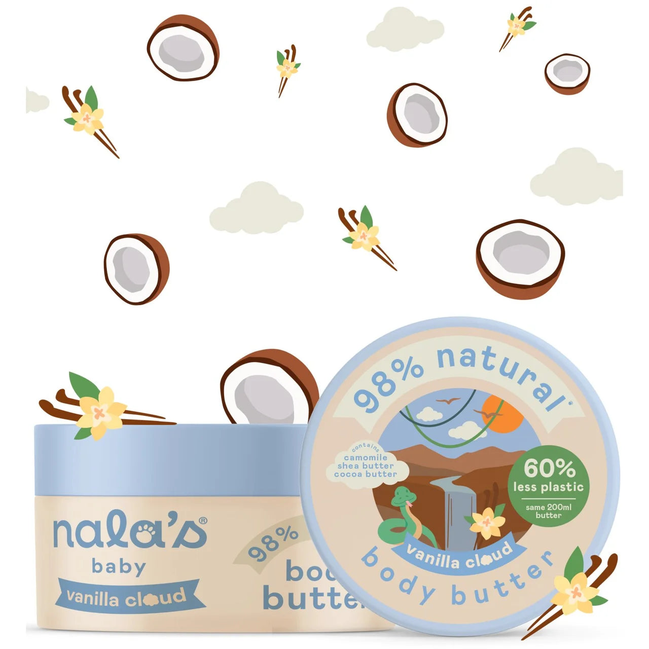Nala's Baby Body Butter Vanilla Cloud 200ml