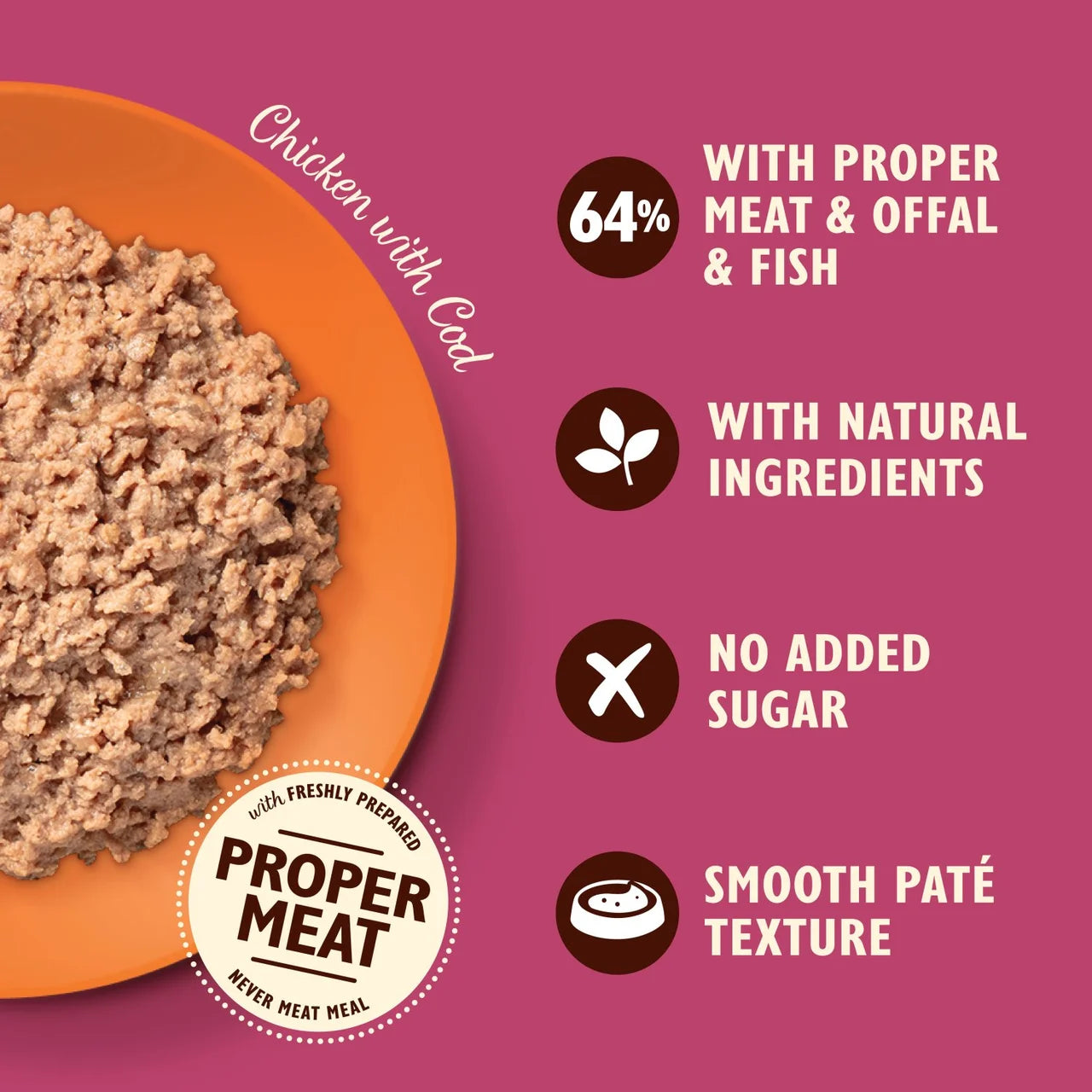 Lily's Kitchen Cat Smooth Chicken & Cod Pate 85g