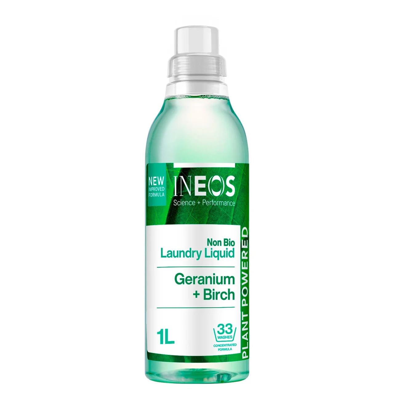 INEOS Non Bio Laundry Liquid Detergent Geranium + Birch 33 Washes 1000ml