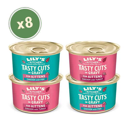Lily's Kitchen Cat Tasty Cuts Kitten Mixed Multipack 8 x 85g