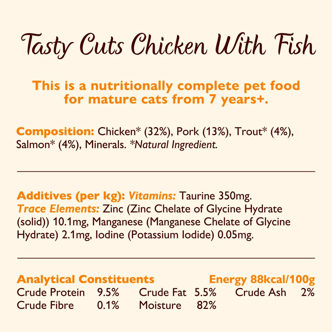Lily's Kitchen Chicken & Fish Tasty Cuts in Gravy for Mature Cats 85g