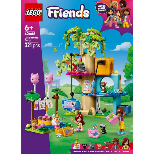 LEGO Friends Cat Birthday Party & Tree House 42666 6+