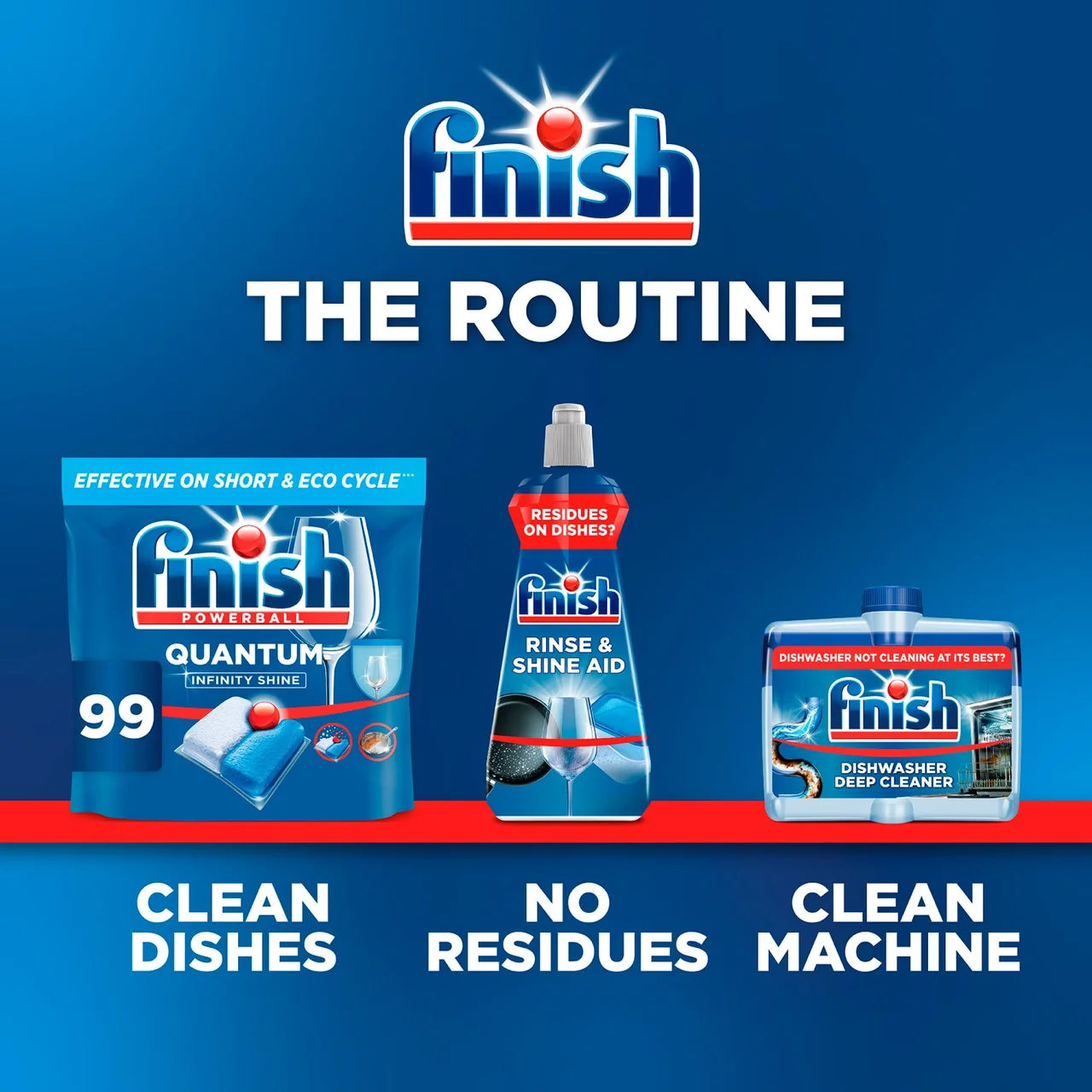Finish Quantum All in One Dishwasher tablets Regular 36 per pack