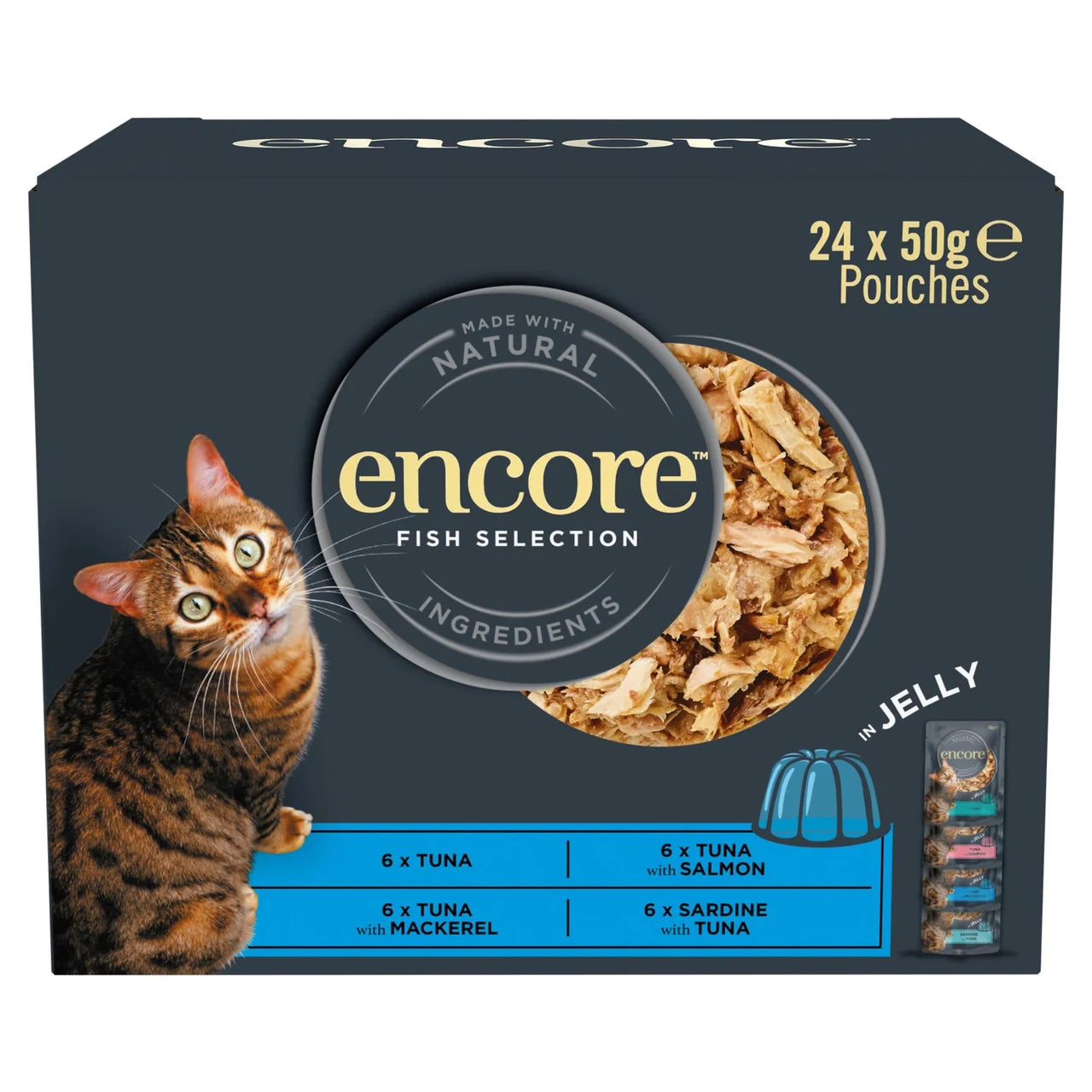Encore Fish Selection Pouches 24 x 50g