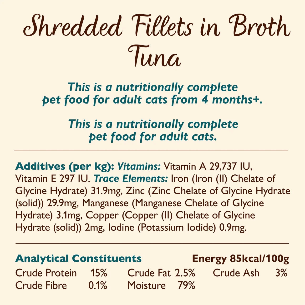 Lily's Kitchen Cat Shredded Fillets in Broth Multipack 8 x 70g