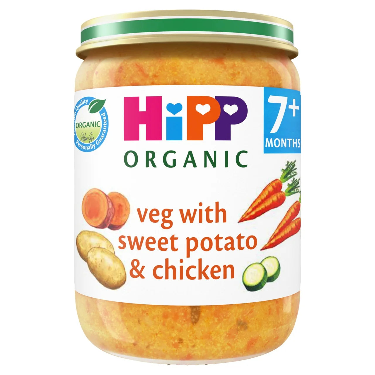 HiPP Organic Veg With Sweet Potato & Chicken Baby Food Jar 7+ Months 160g