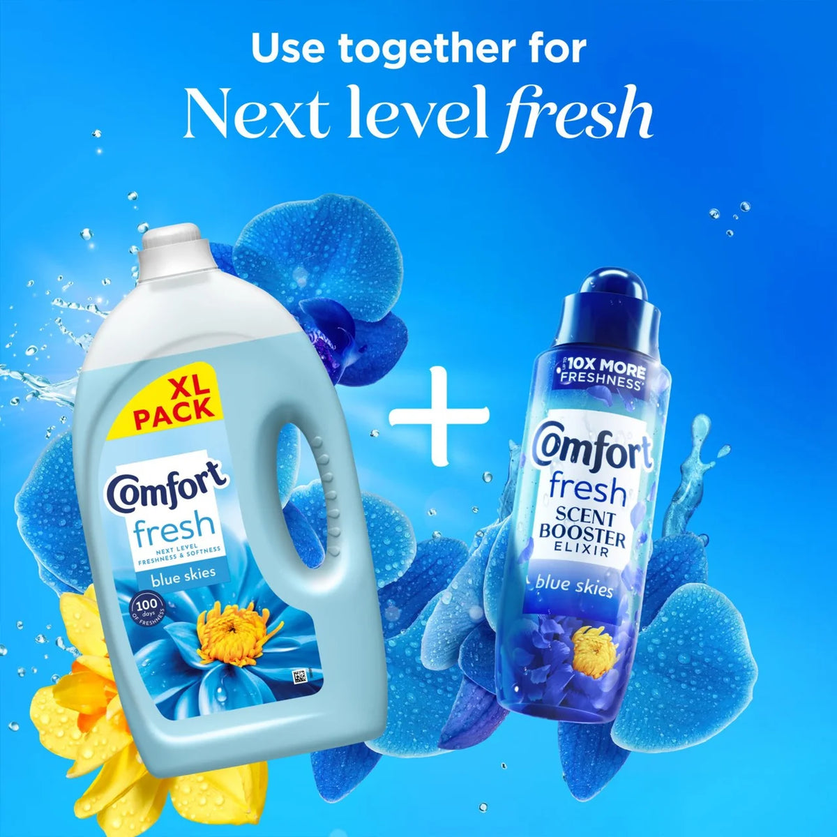Comfort Fresh Blue Skies Fabric Conditioner 80 Washes 2490ml