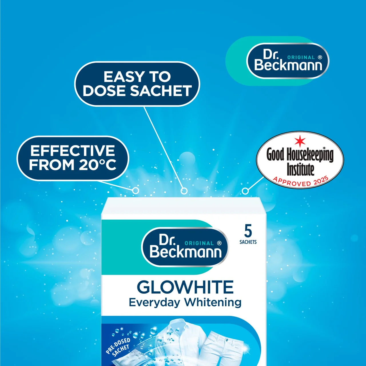 Dr. Beckmann Glowhite Intensive Whitener Powder 5 x 40g