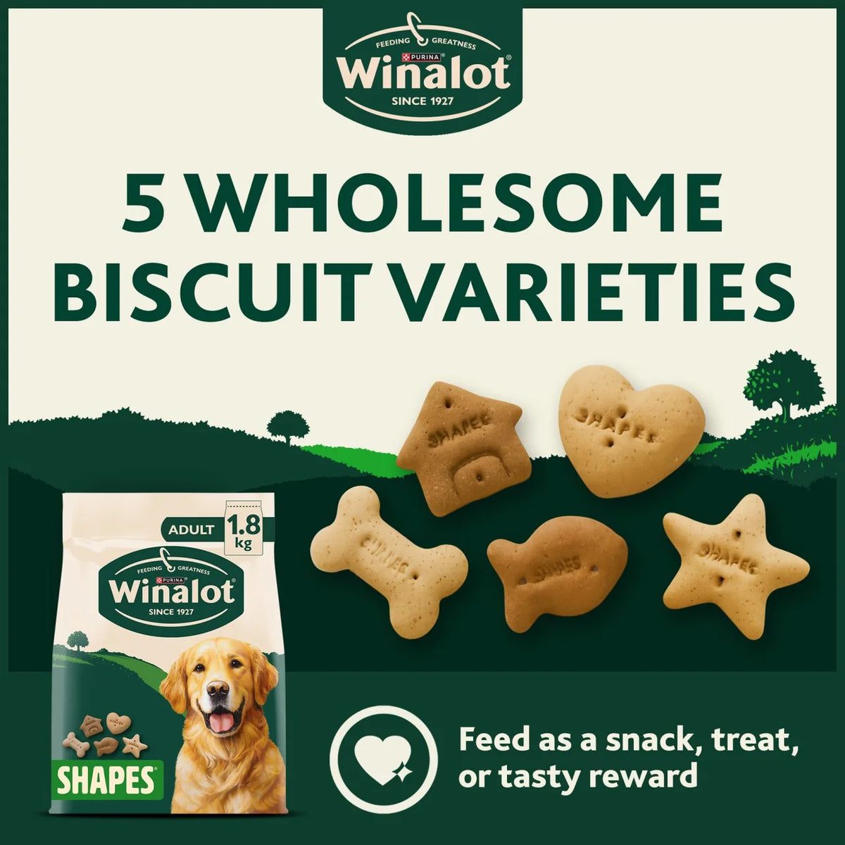 Winalot Shapes Dog Biscuits 1.8kg