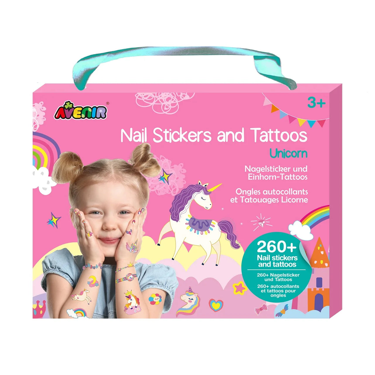 Avenir Unicorn Nail Stickers And Tattoos