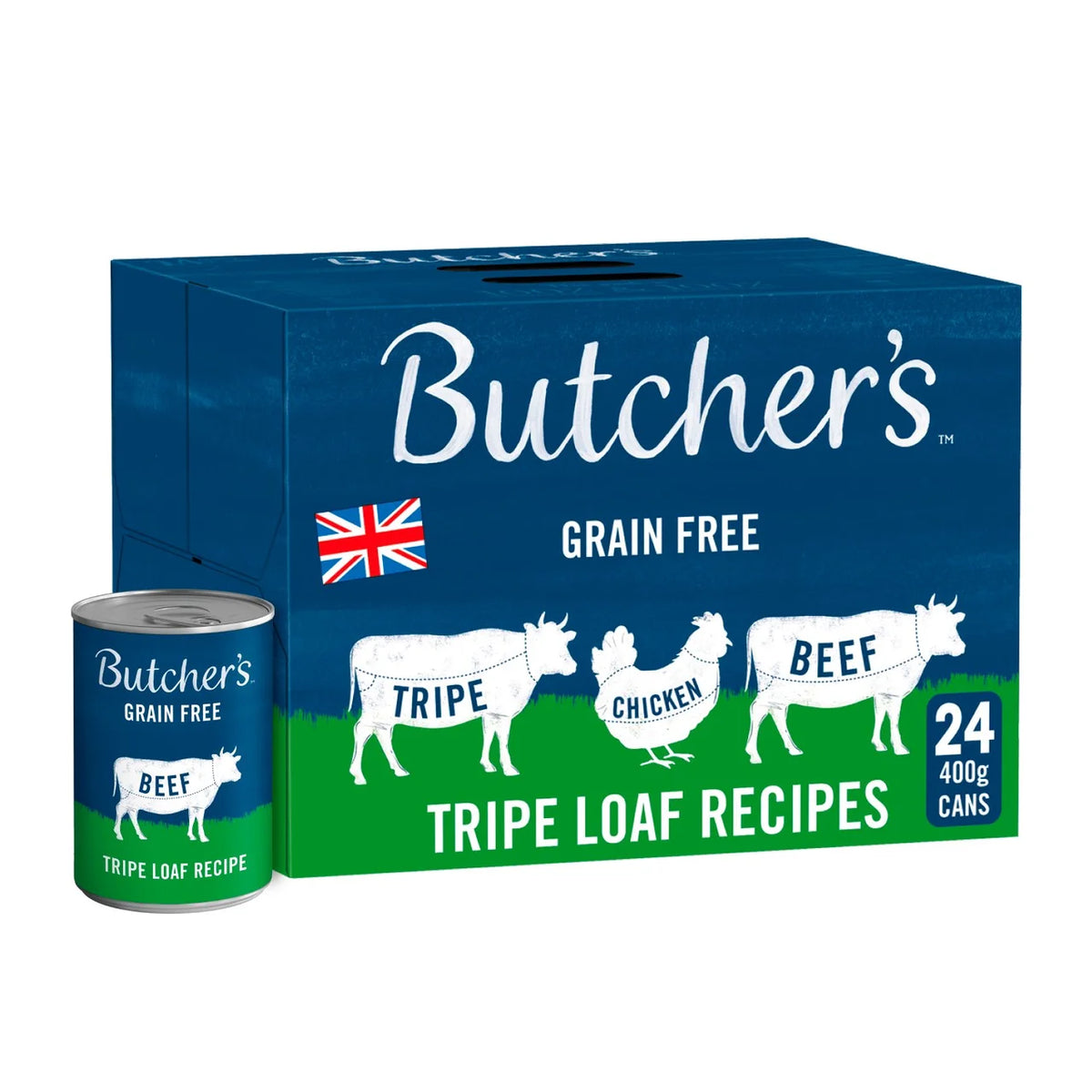 Butcher's Tripe Loaf Recipes Dog Food Tins 24 x 400g