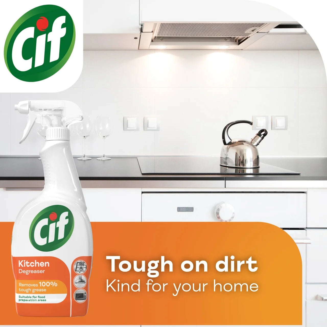 Cif Cleanboost Kitchen Cleaner Spray Deagreaser 700 ml