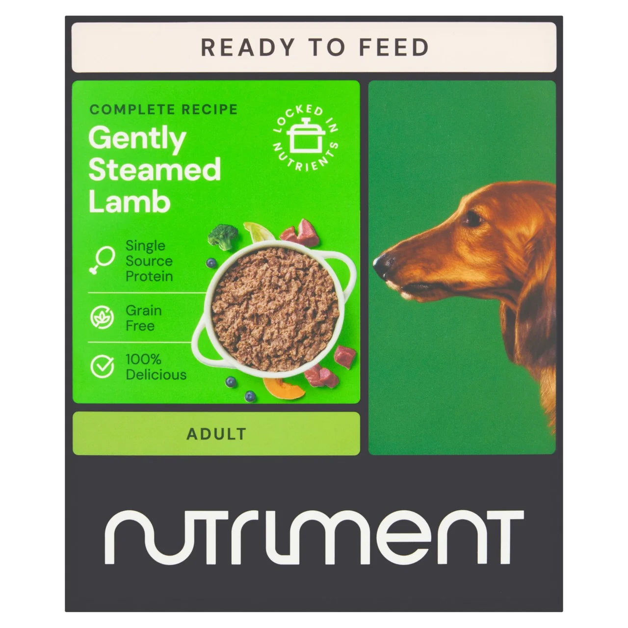 Nutriment Gently Steamed Recipe Lamb for Dogs 395g