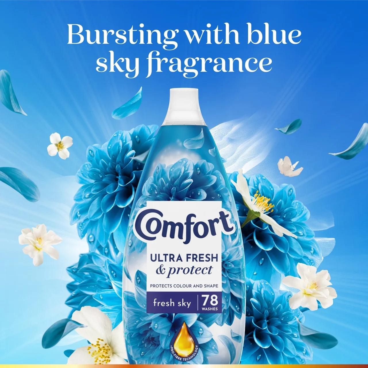 Comfort Ultra Fresh & Protect Fabric Conditioner Fresh Sky 78 washes 1.178L